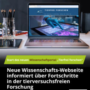 Erna-Graff-Stiftung fördert neues Wissenschaftsportal „Tierfrei forschen“
